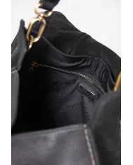 Visona Borsa a tracolla in pelle Sella Nero