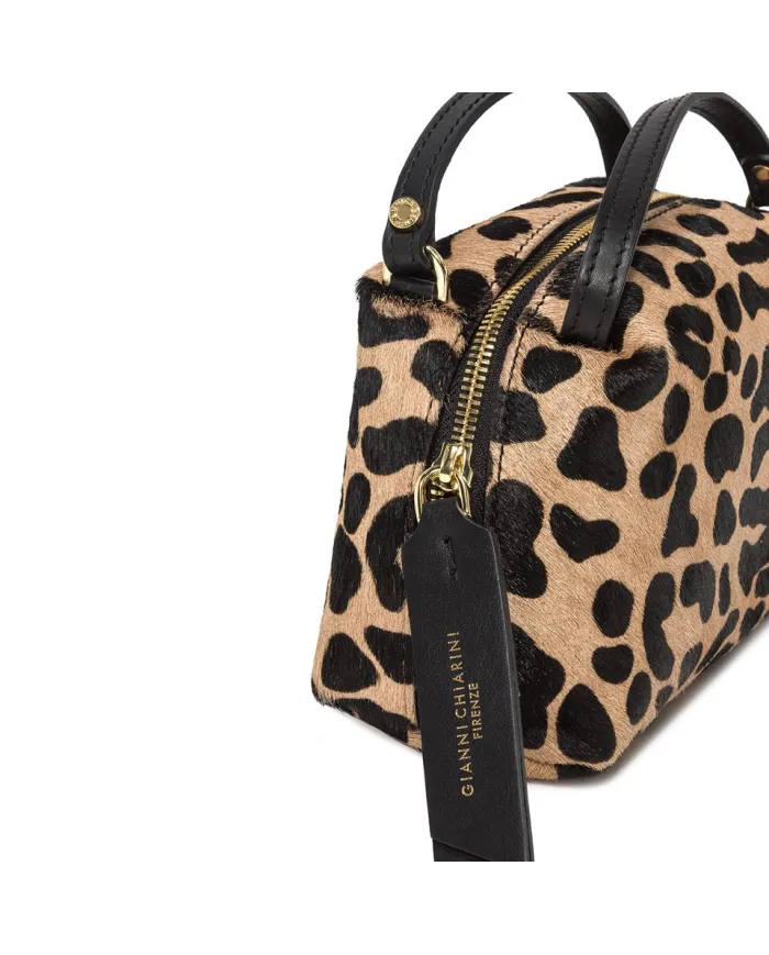 Gianni Chiarini Borsa piccola in cavallino Alifa Maculato/Nero