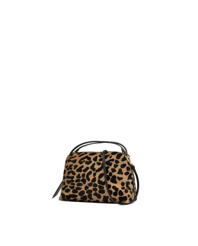 Gianni Chiarini Borsa in pelle cavallino animalier "Alifa" Maculato/Nero