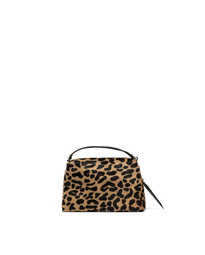 Gianni Chiarini Borsa in pelle cavallino animalier "Alifa" Maculato/Nero