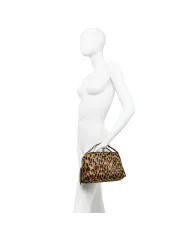 Gianni Chiarini Borsa in pelle cavallino animalier "Alifa" Maculato/Nero