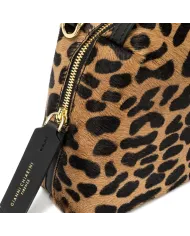 Gianni Chiarini Borsa in pelle cavallino animalier "Alifa" Maculato/Nero