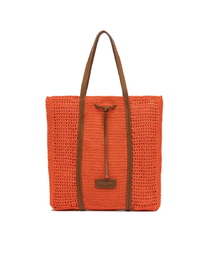 Gianni Chiarini Borsa uncinetto Victoria Arancio