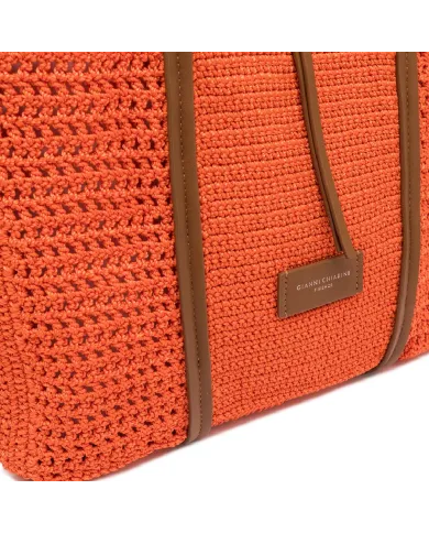 Gianni Chiarini Borsa uncinetto Victoria Arancio