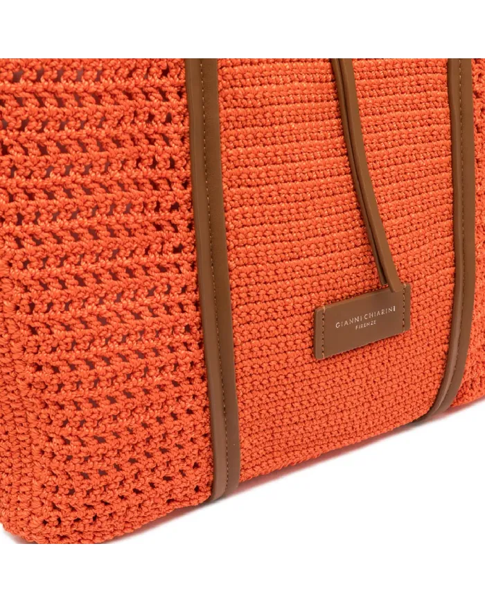Gianni Chiarini Borsa uncinetto Victoria Arancio