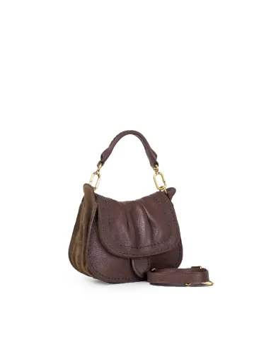 Visona Borsa piccola in pelle Sella Testa moro