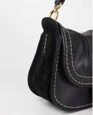 Visona Borsa piccola in pelle Sella Testa moro