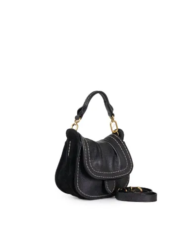 Visona Borsa piccola in pelle Sella Nero