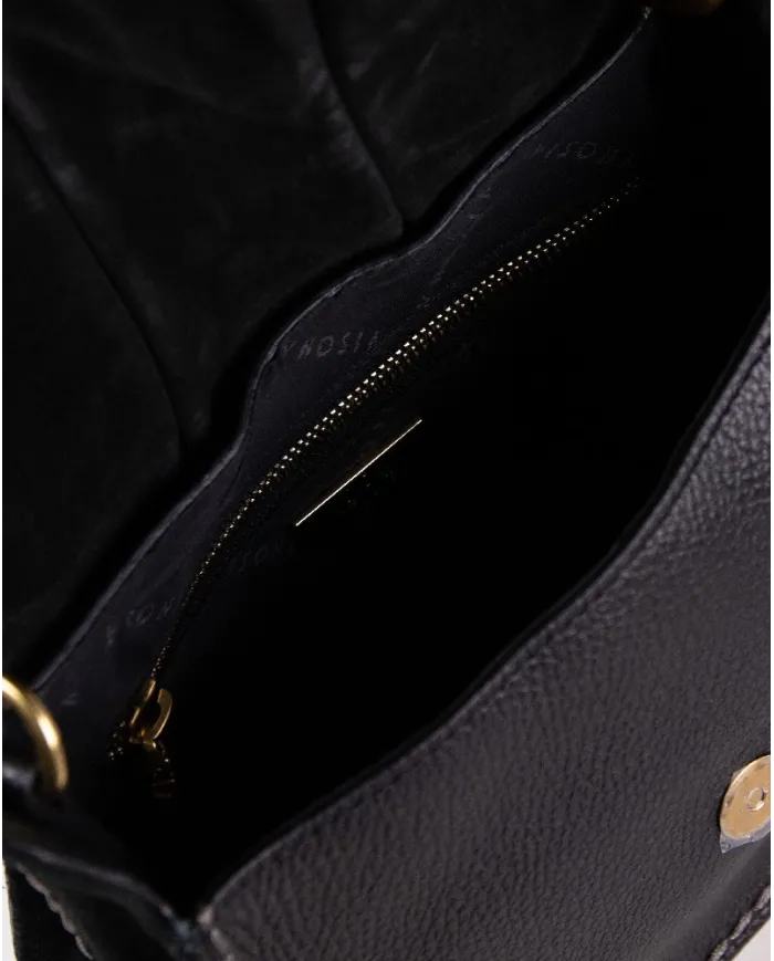 Visona Borsa piccola in pelle Sella Nero Visona Borsa piccola in pelle Sella Nero