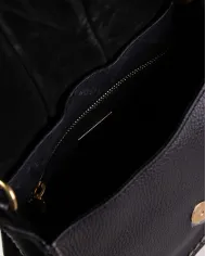 Visona Borsa piccola in pelle Sella Nero Visona Borsa piccola in pelle Sella Nero