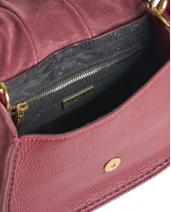 Visona Borsa piccola in pelle Sella Bordeaux Visona Borsa piccola in pelle Sella Bordeaux