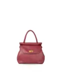 Visona Borsa piccola in pelle Cleo Bordeaux