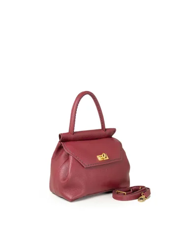 Visona Borsa piccola in pelle Cleo Bordeaux