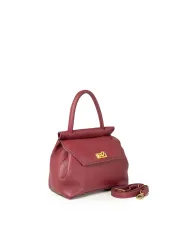 Visona Borsa piccola in pelle Cleo Bordeaux