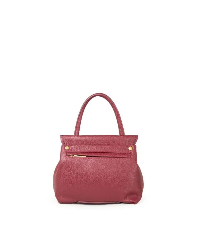 Visona Borsa piccola in pelle Cleo Bordeaux