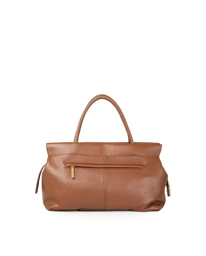 Visona Borsa a mano Cleo Marrone Visona Borsa a mano Cleo Marrone