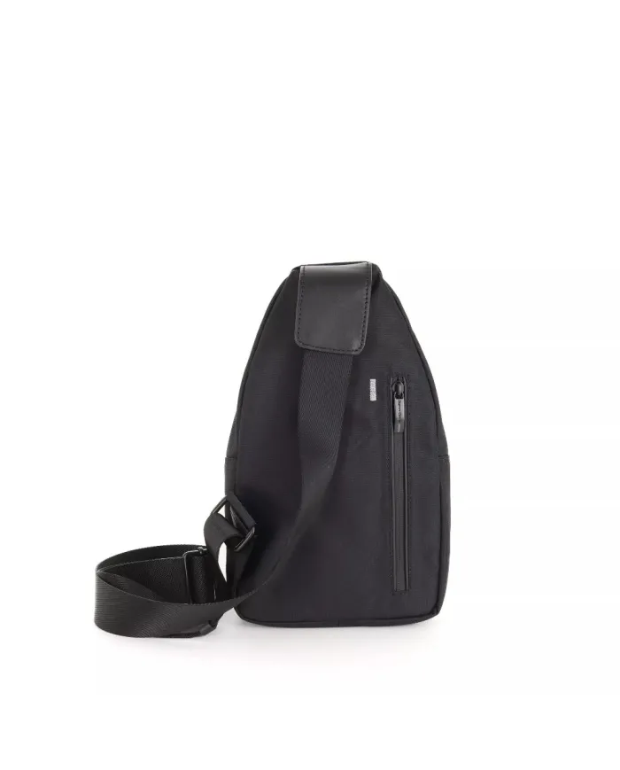 Gianni Conti Monospalla tessuto e pelle Bruno Nero