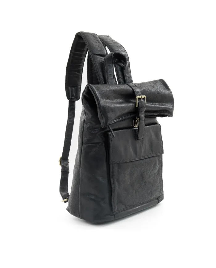 Gianni Conti Zaino in pelle vintage Hollie Nero