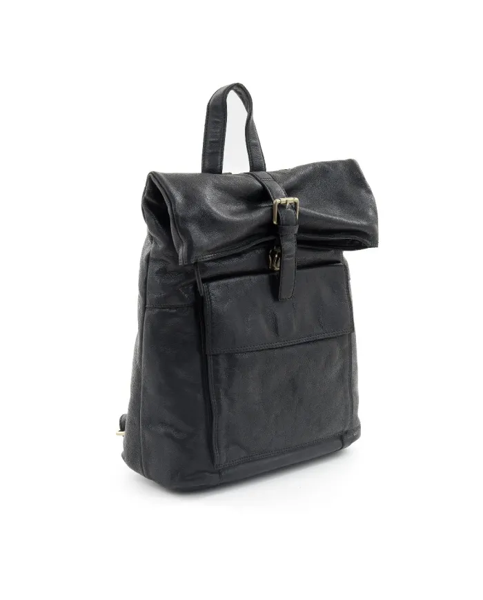 Gianni Conti Zaino in pelle vintage Hollie Nero