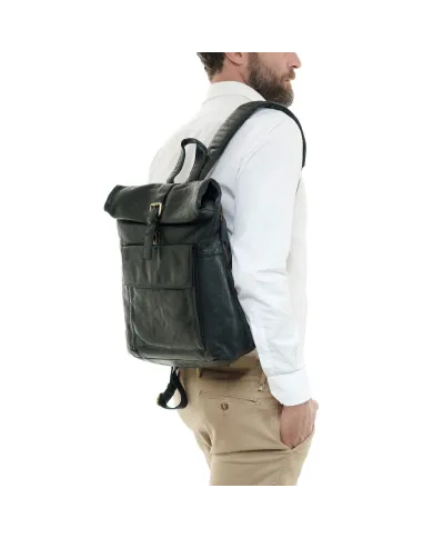 Gianni Conti Zaino in pelle vintage Hollie Nero