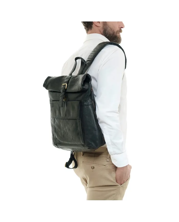 Gianni Conti Zaino in pelle vintage Hollie Nero