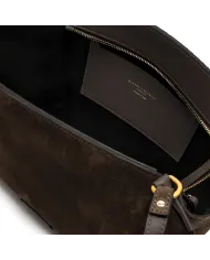 Gianni Chiarini Borsa media camoscio Bloom Testa moro