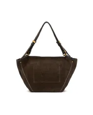 Gianni Chiarini Borsa media camoscio Bloom Testa moro