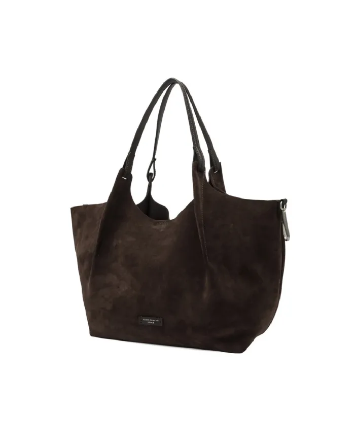 Gianni Chiarini Borsa grande scamosciata Dua Testa moro Gianni Chiarini Borsa grande scamosciata Dua Testa moro