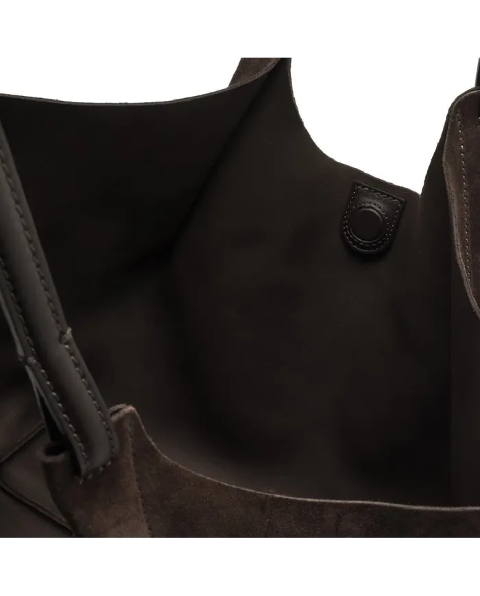 Gianni Chiarini Borsa grande scamosciata Dua Testa moro Gianni Chiarini Borsa grande scamosciata Dua Testa moro