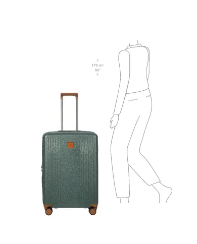 Bric's Trolley rigido medio espandibile Ferrara Verde