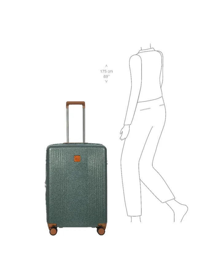 Bric's Trolley rigido medio espandibile Ferrara Verde