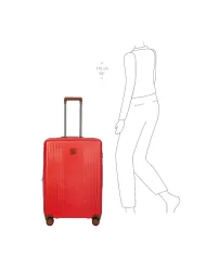 Bric's Trolley rigido medio espandibile Ferrara Rosso