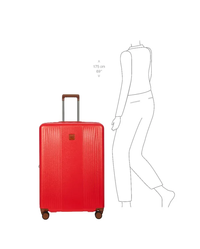 Bric's Trolley rigido grande espandibile Ferrara Rosso