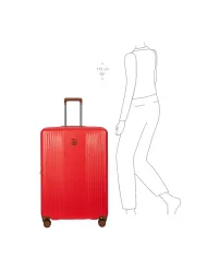 Bric's Trolley rigido grande espandibile Ferrara Rosso