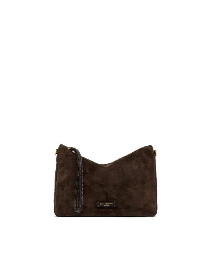 Gianni Chiarini Borsa grande scamosciata Nora pouch Testa moro