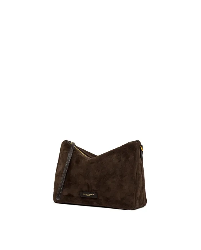 Gianni Chiarini Borsa grande scamosciata Nora pouch Testa moro