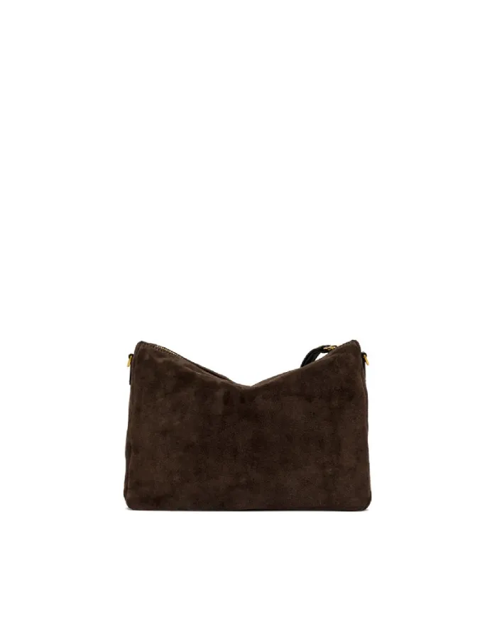 Gianni Chiarini Borsa grande scamosciata Nora pouch Testa moro