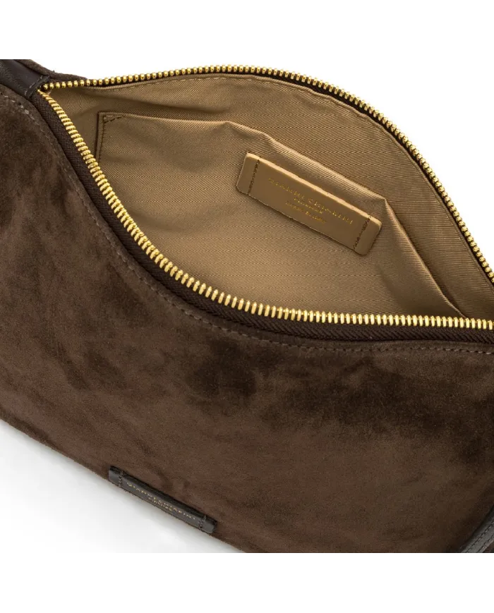 Gianni Chiarini Borsa grande scamosciata Nora pouch Testa moro