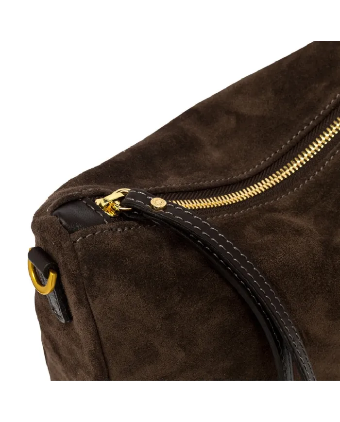 Gianni Chiarini Borsa grande scamosciata Nora pouch Testa moro