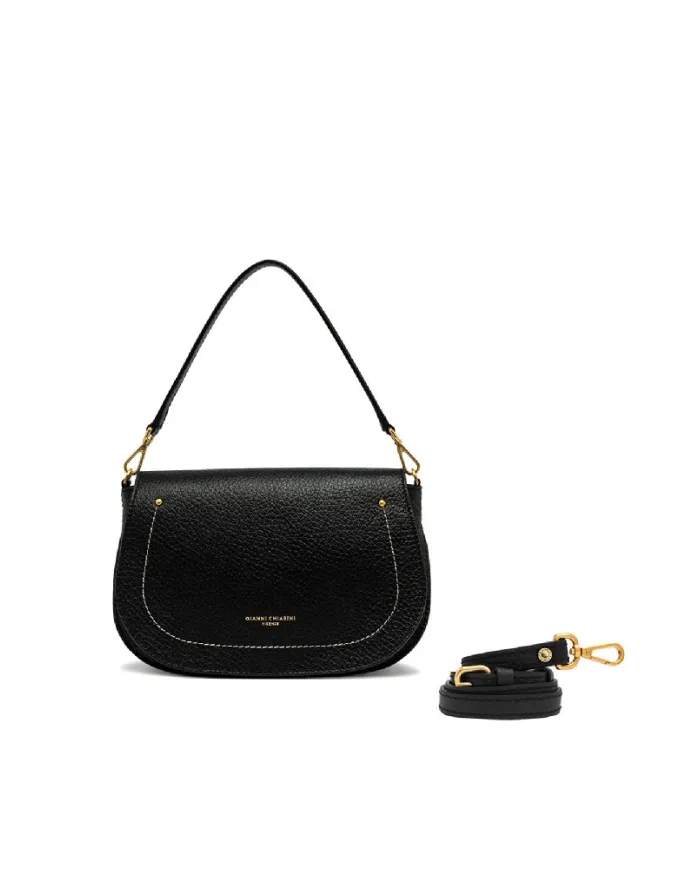 Gianni Chiarini Borsa piccola pelle e camoscio Olga Nero