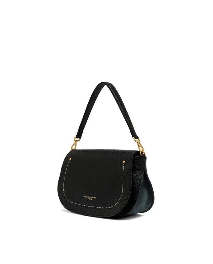 Gianni Chiarini Borsa piccola pelle e camoscio Olga Nero