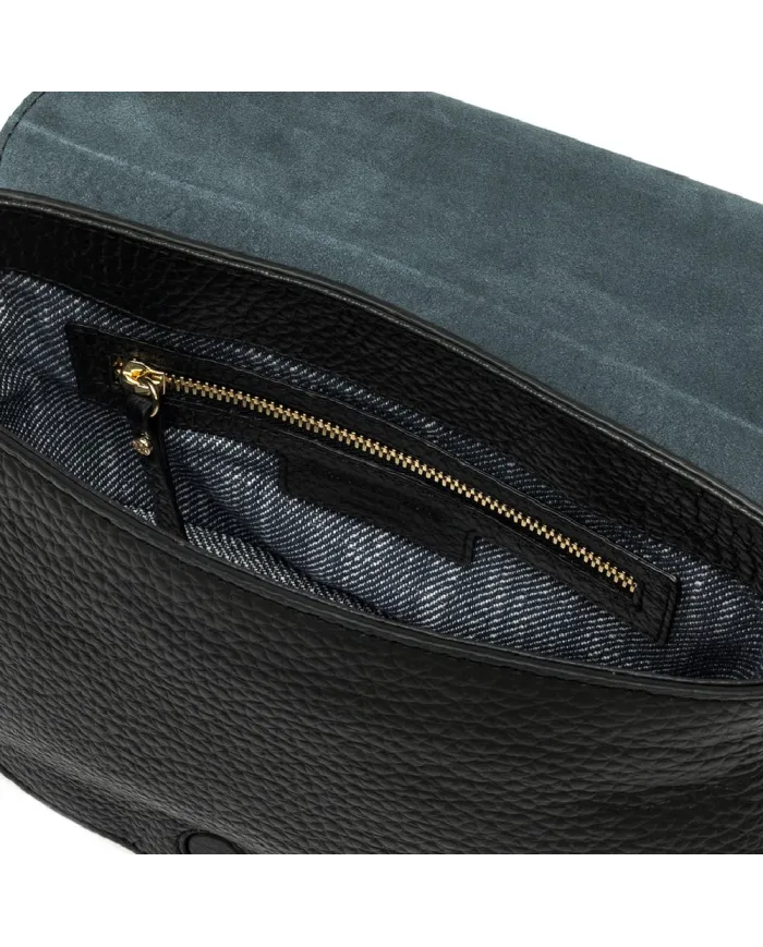 Gianni Chiarini Borsa piccola pelle e camoscio Olga Nero