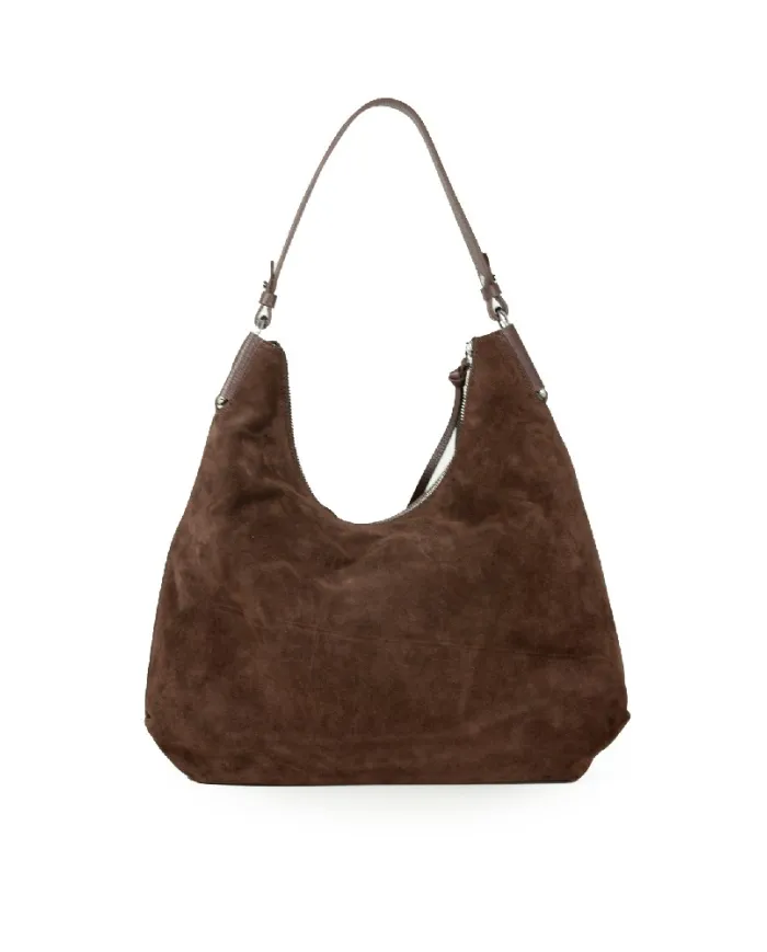 Coccinelle Borsa grande camoscio Rebekka suede Testa moro