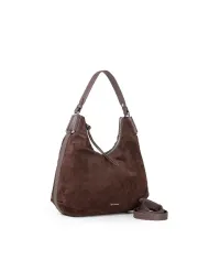 Coccinelle Borsa piccola camoscio Rebekka suede Testa moro