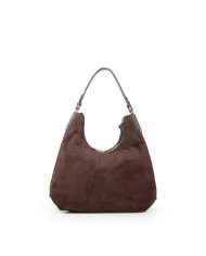 Coccinelle Borsa piccola camoscio Rebekka suede Testa moro