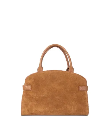 Coccinelle Borsa piccola scamosciata Sabine suede Cognac