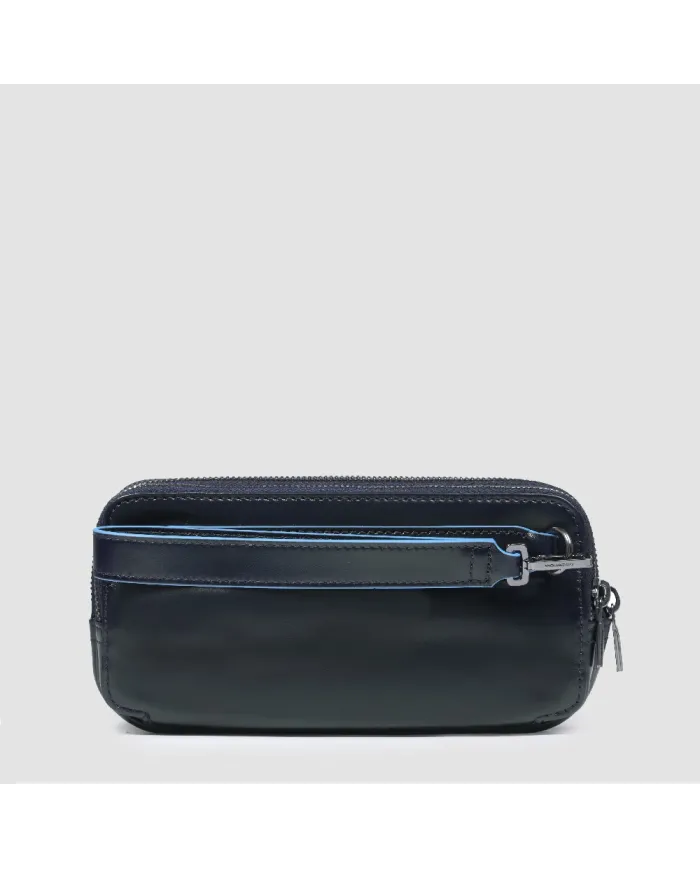 Piquadro Pochette in pelle , con tracolla sganciabile, Piquadro "Blue Square".