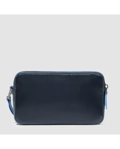 Piquadro Pochette in pelle , 2 comparti, Piquadro "Blue Square".