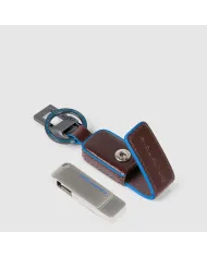 Piquadro Portachiavi chiavetta Usb 256 GB Mogano