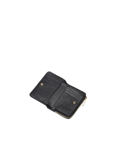 Coccinelle Portafoglio piccolo in pelle Metallic Soft Nero